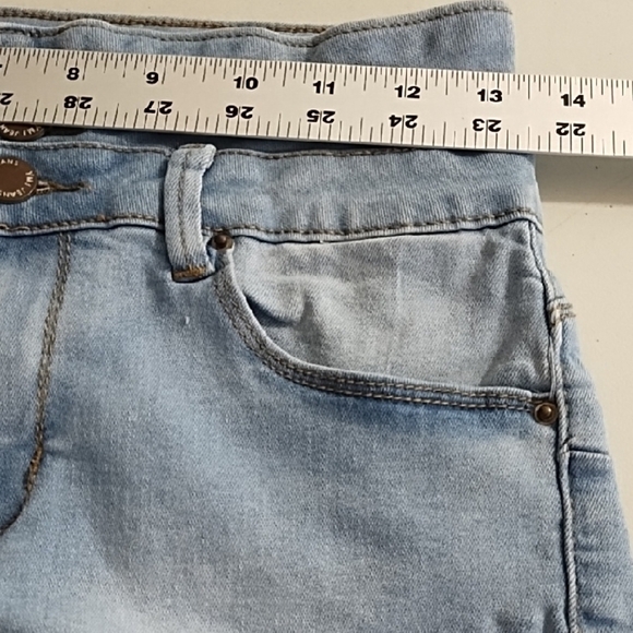 YMI Wanna a Betta Butt? High Waist Jean Shorts Stretch Denim - Picture 4 of 10